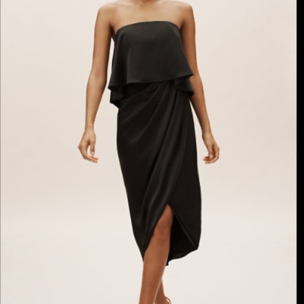 Anthropologie x BHLDN Black Kelli Dress